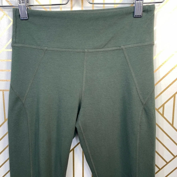 Free People Virgo‎ Cropped Legging Khaki Green - Picture 4 of 12